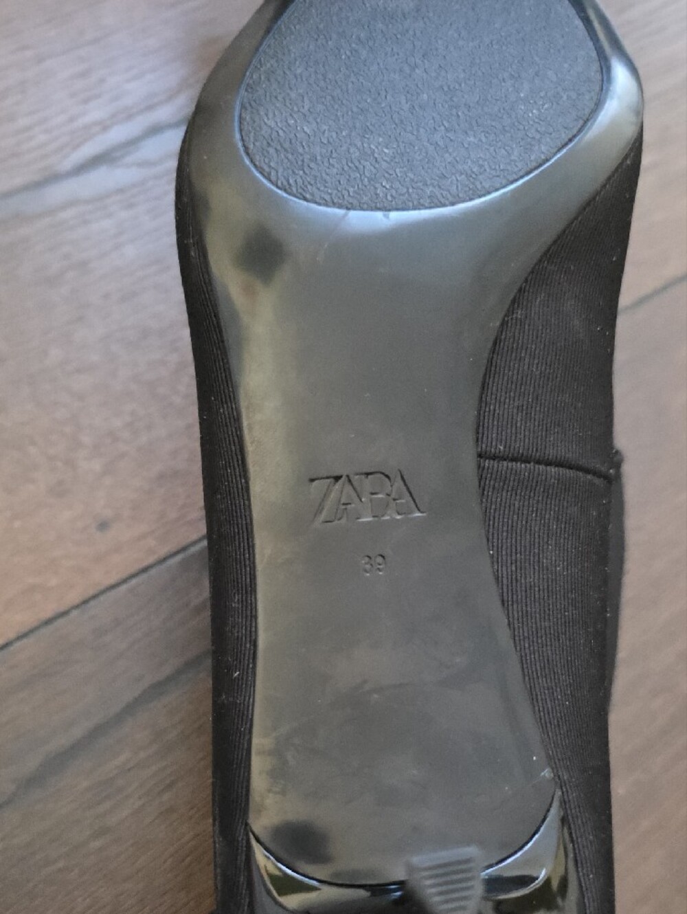 Zara Black Pointed Toe Strappy Heels - Picture 5 of 5